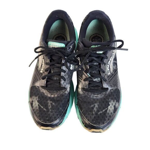 Brooks Women's Black & Mint Launch Size 9.5 Running Sneakers - Picture 2 of 7